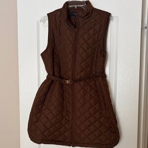 Marc New York Chocolate Quilted Vest